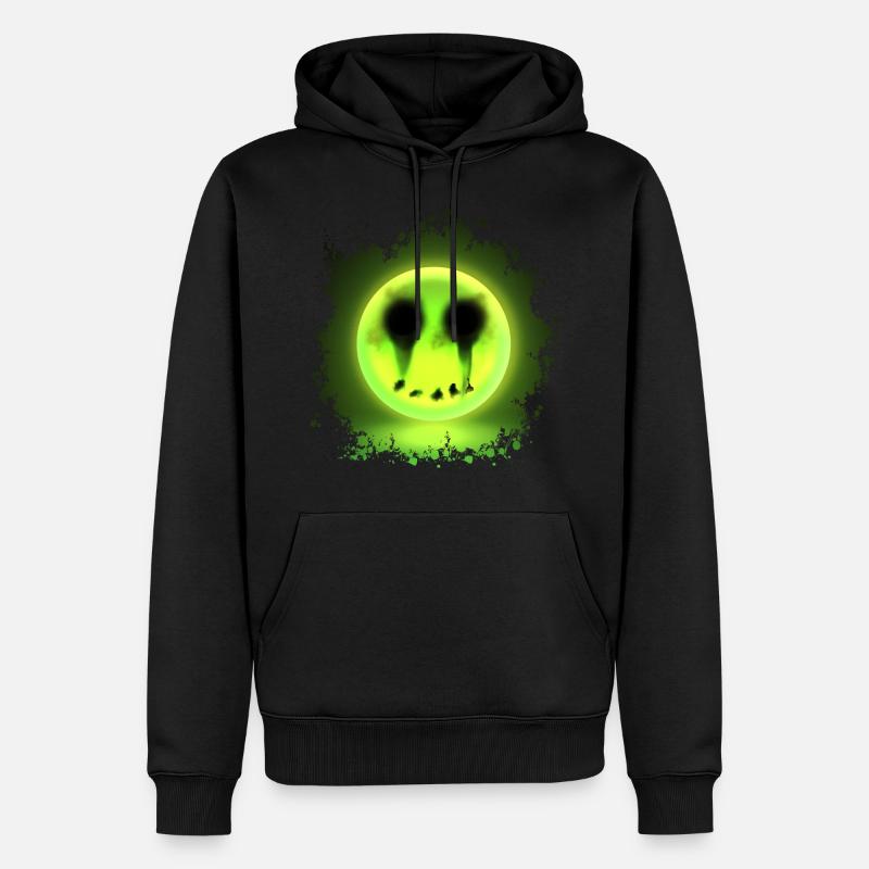 Glowmoji - Männer Premium Bio Hoodie - Schwarz