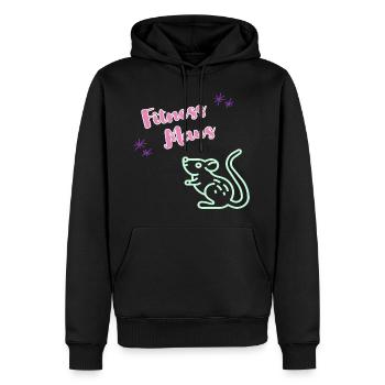 Lustiger Fitness Sport Spruch - Fitness Maus - Männer Premium Bio Hoodie - Schwarz - Vorne - Nico (187cm)