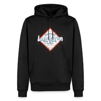 Lautern Kaiserslautern Deutschland Stadt Schrift - Männer Premium Bio Hoodie - Schwarz - Vorne - Nico (187cm)