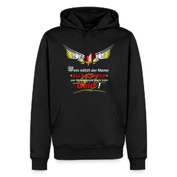 Krankenpfleger - Männer Premium Bio Hoodie - Schwarz - Vorne - Nico (187cm)