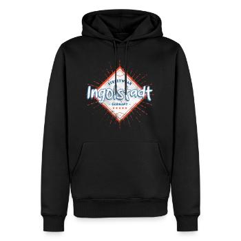 Ingolstadt Deutschland Stadt Skyline Heimat Liebe - Männer Premium Bio Hoodie - Schwarz - Vorne - Nico (187cm)