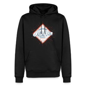 Jena Deutschland Stadt Skyline Heimat Liebe - Männer Premium Bio Hoodie - Schwarz - Vorne - Nico (187cm)