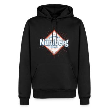 Nuremberg Allemagne Ville Skyline Home Love - Sweat à capuche Premium bio Homme - noir - Devant - Nico (187cm)