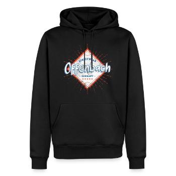 Offenbach Deutschland Stadt Skyline Heimat Liebe - Männer Premium Bio Hoodie - Schwarz - Vorne - Nico (187cm)