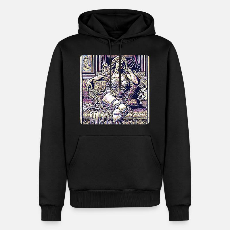 Herrenkollektion | Online-Modus - Männer Premium Bio Hoodie - Schwarz