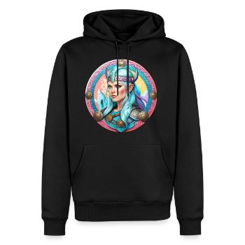 Stolze Wikinger in Germanien Schildmaid - Männer Premium Bio Hoodie - Schwarz - Vorne - Nico (187cm)