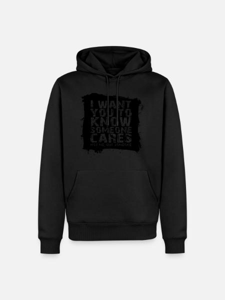 ADHS - Männer Premium Bio Hoodie - Schwarz