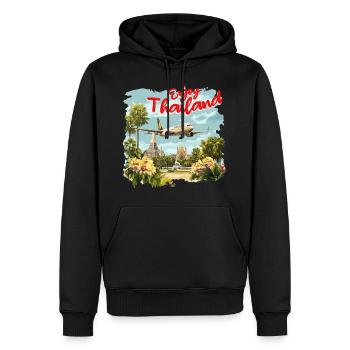 Enjoy Thailand - Männer Premium Bio Hoodie - Schwarz - Vorne - Nico (187cm)
