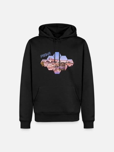 Prague Masque praha mask - Sweat à capuche Premium bio Homme - noir