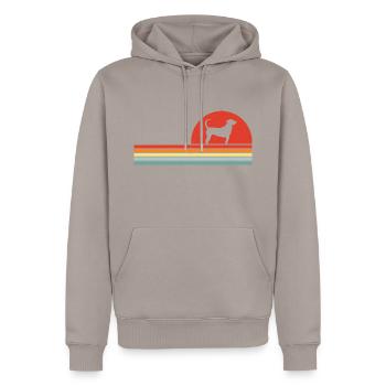 Treeing Tennessee Brindle - Männer Premium Bio Hoodie - Taupe - Vorne - Nico (187cm)