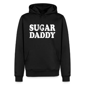 Sugar daddy - Männer Premium Bio Hoodie - Schwarz - Vorne - Nico (187cm)