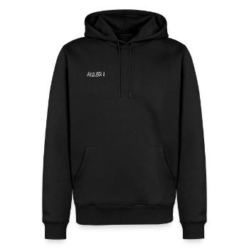 allez - Männer Premium Bio Hoodie - Schwarz - Vorne - Nico (187cm)