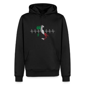 Italien italy Italia - Männer Premium Bio Hoodie - Schwarz - Vorne - Nico (187cm)