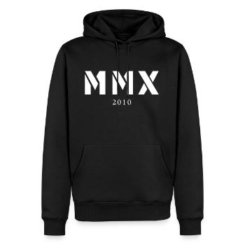 Römische Zahl Geburtsjahr Made in 2010 - Männer Premium Bio Hoodie - Schwarz - Vorne - Nico (187cm)