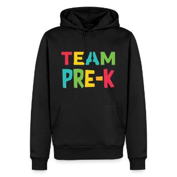 Pre-K Team - Pre Kindergarten Teacher - Men’s Premium Organic Hoodie - black - Front - Nico (187cm)