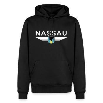 Nassau Bahamas: Tropical T-Shirt - Sweat à capuche Premium bio Homme - noir - Devant - Nico (187cm)