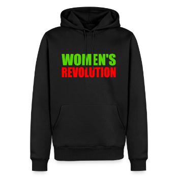 Womens revolution - Männer Premium Bio Hoodie - Schwarz - Vorne - Nico (187cm)