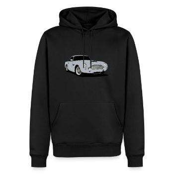 Five - Sweat à capuche Premium bio Homme - noir - Devant - Nico (187cm)