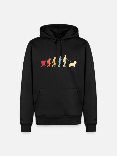Bearded Collie - Men’s Premium Organic Hoodie - black