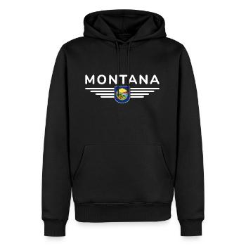 Montana Fan T-Shirt – Parfait pour les fans ! - Sweat à capuche Premium bio Homme - noir - Devant - Nico (187cm)