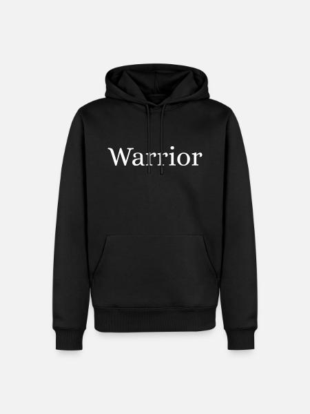Warrior - Men’s Premium Organic Hoodie - black