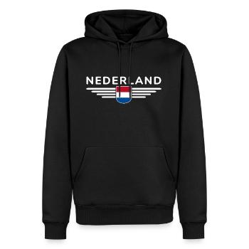 Pays-Bas Fan Outfit Design T-Shirt - Sweat à capuche Premium bio Homme - noir - Devant - Nico (187cm)