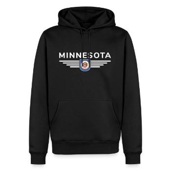 Minnesota Fan T-Shirt – Parfait pour les fans ! - Sweat à capuche Premium bio Homme - noir - Devant - Nico (187cm)