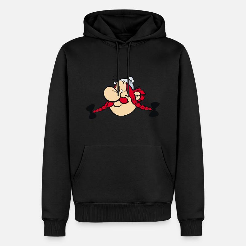 Asterix & Obelix - Obelix Gesicht - Männer Premium Bio Hoodie - undefined