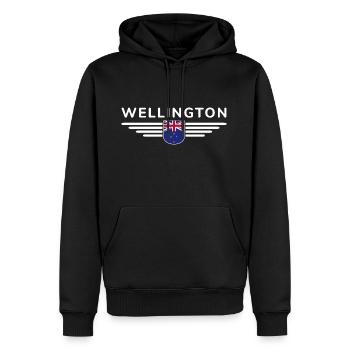 T-shirt Wellington pour les fans néo-zélandais - Sweat à capuche Premium bio Homme - noir - Devant - Nico (187cm)