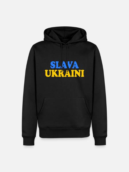 Ukraine - Men’s Premium Organic Hoodie - black