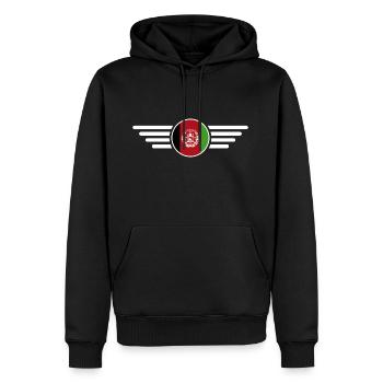 Ich liebe Afghanistan, Eleganz Stil Design T-Shirt - Männer Premium Bio Hoodie - Schwarz - Vorne - Nico (187cm)