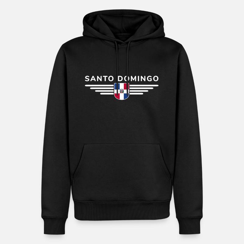 Conception de t-shirt Santo Domingo - Sweat à capuche Premium bio Homme - noir
