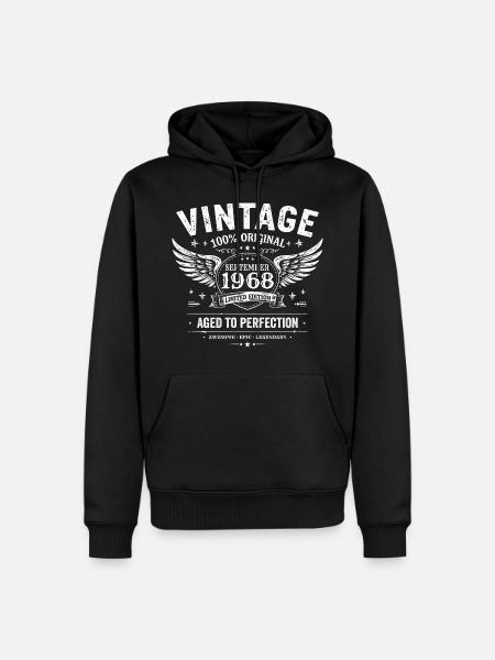 Born in September 1968 - Men’s Premium Organic Hoodie - black