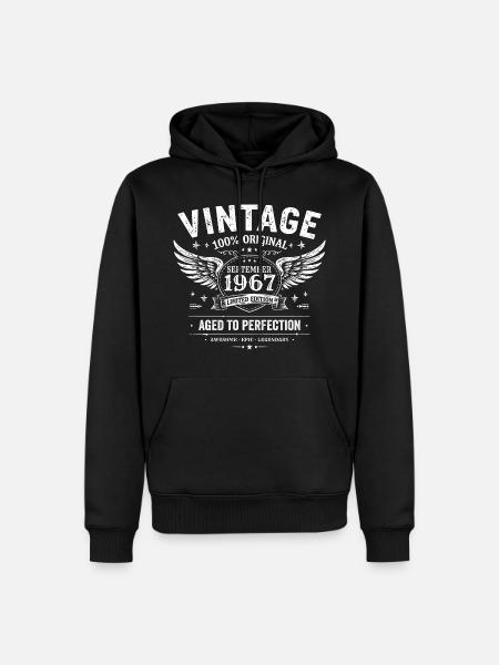 Born in September 1967 - Men’s Premium Organic Hoodie - black