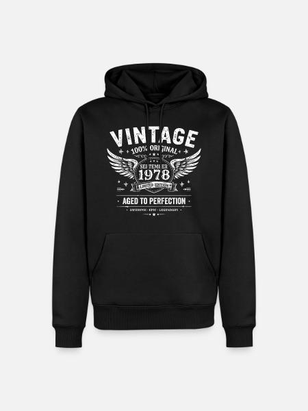 Born in September 1978 - Men’s Premium Organic Hoodie - black