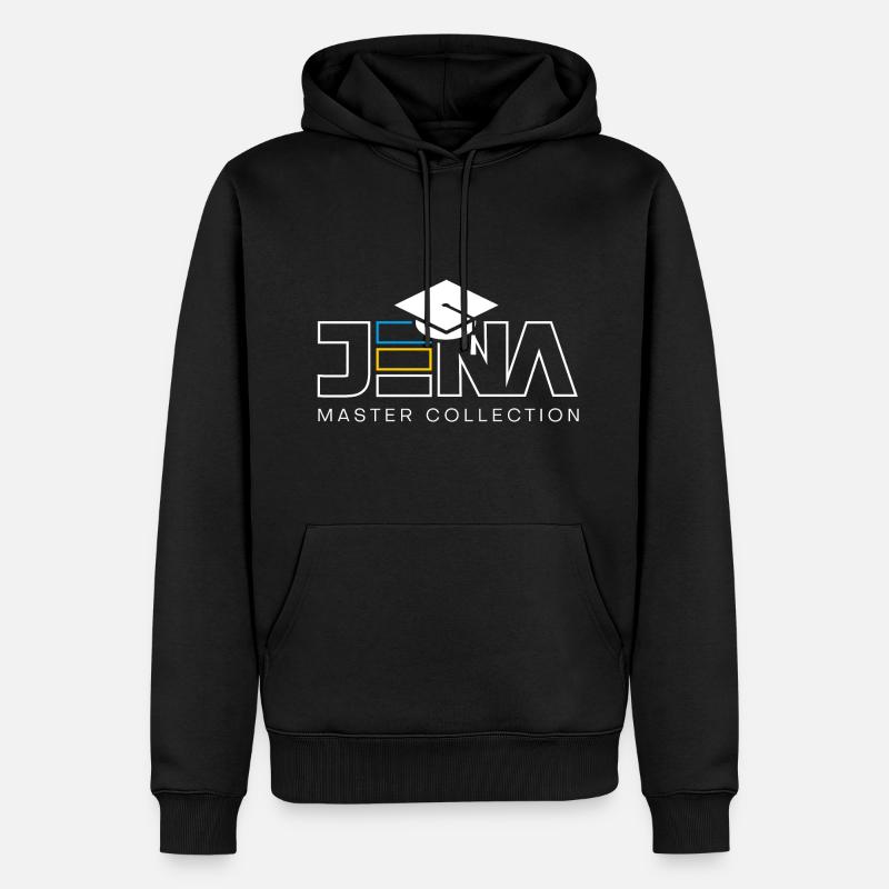 Jena Master Collection - Männer Premium Bio Hoodie - Schwarz