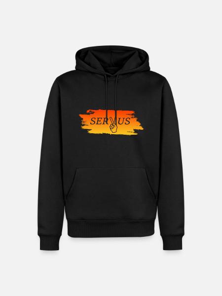 Servus - Männer Premium Bio Hoodie - Schwarz