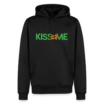 Kiss Me - Männer Premium Bio Hoodie - Schwarz - Vorne - Nico (187cm)