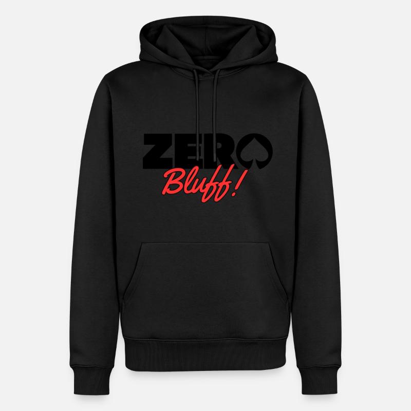 Poker-Zero Bluff Noir - Sweat à capuche Premium bio Homme - undefined
