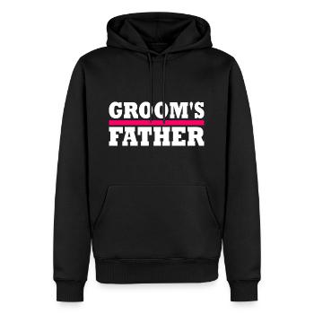 Grooms father - Sweat à capuche Premium bio Homme - noir - Devant - Nico (187cm)