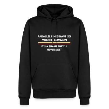 Funny Math Nerd Quote | Math Teacher - Men’s Premium Organic Hoodie - black - Front - Nico (187cm)
