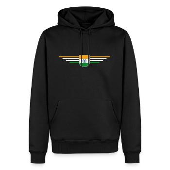 I Love India, Outfit T-Shirt Design Gift - Men’s Premium Organic Hoodie - black - Front - Nico (187cm)