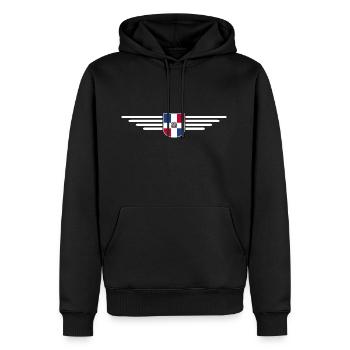 République dominicaine T-Shirt Design - Sweat à capuche Premium bio Homme - noir - Devant - Nico (187cm)