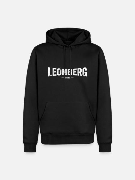 Leonberg Original - Männer Premium Bio Hoodie - Schwarz