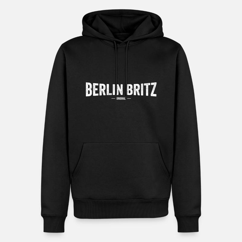 Britz Original - Männer Premium Bio Hoodie - Schwarz