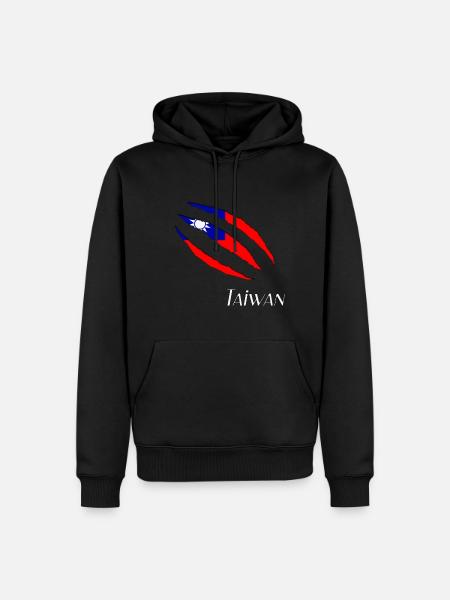 Taiwan Flag - Männer Premium Bio Hoodie - Schwarz