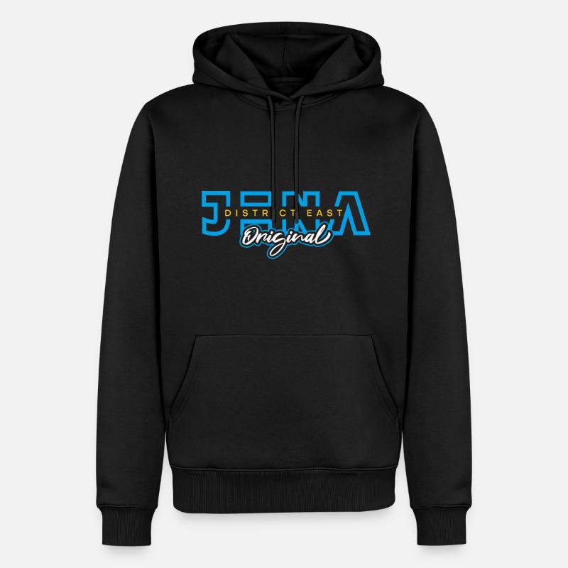 Quartier d’Iéna Est Original - Sweat à capuche Premium bio Homme - noir
