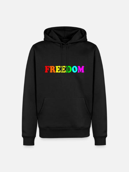 Freedom - Men’s Premium Organic Hoodie - black