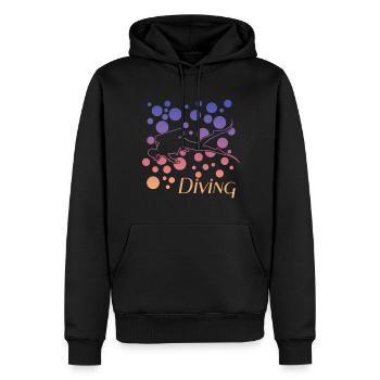 Scuba Diver tauchen diving - Männer Premium Bio Hoodie - Schwarz - Vorne - Nico (187cm)