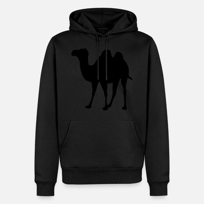 camel - Men’s Premium Organic Hoodie - black
